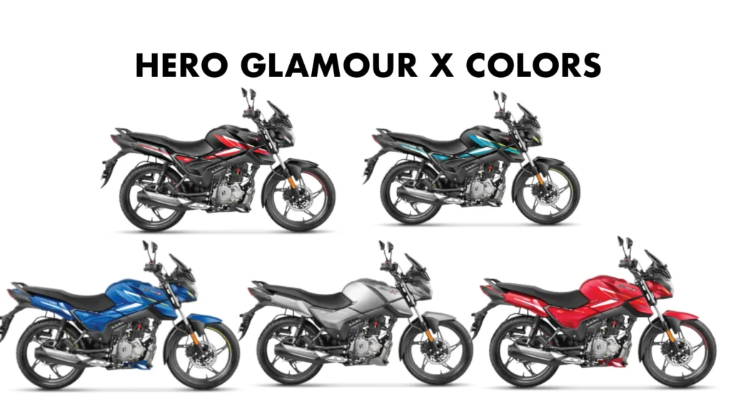 2025 Hero Glamour X Colors: Silver, Red, Blue, Black, Nexus Blue