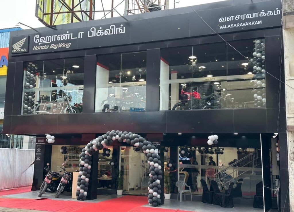Honda BigWing Valasaravakkam opened in Chennai (Tamil Nadu)