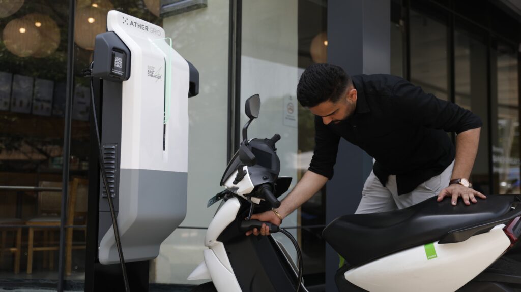 Ather Energy Crosses 400 EV Fast Chargers in Tamil Nadu