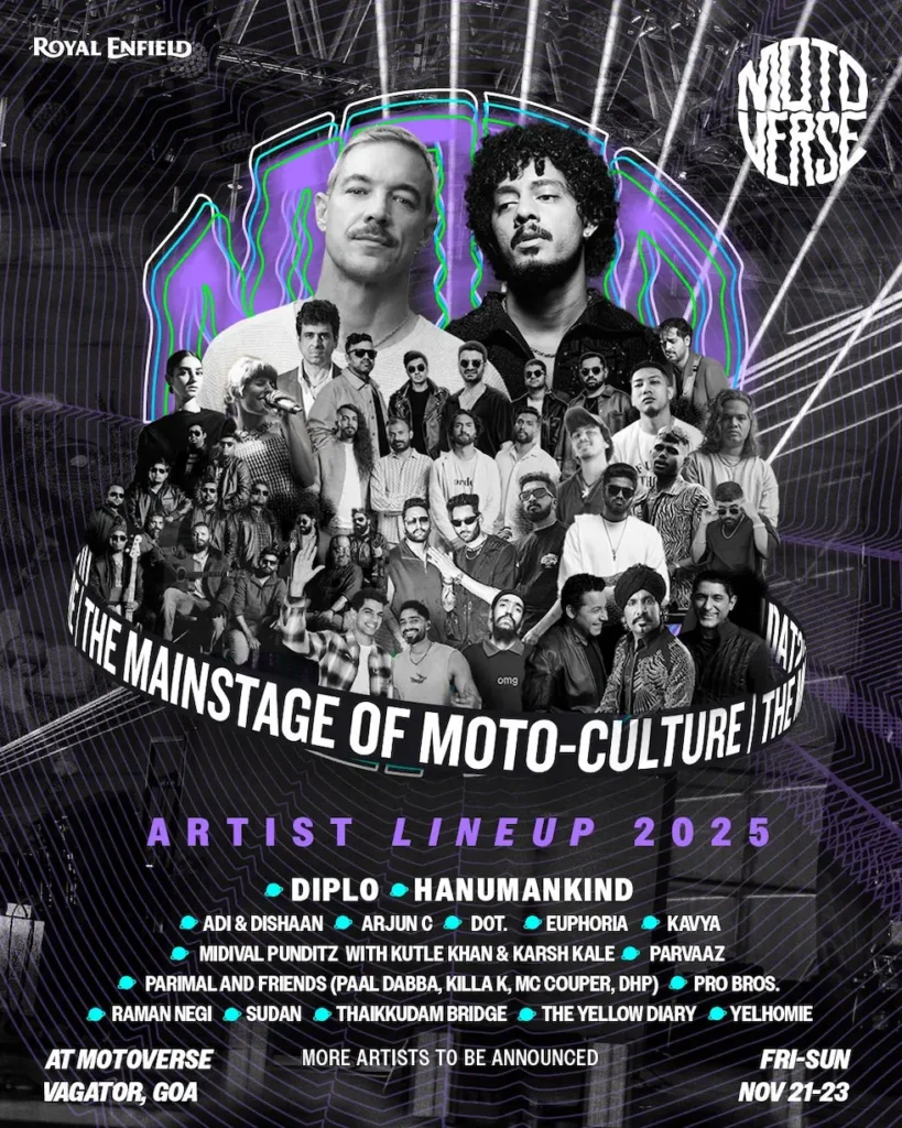 Diplo & Hanumankind to Headline Royal Enfield Motoverse 2025