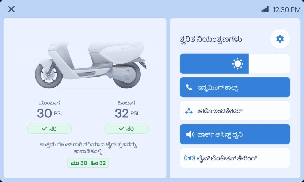 Ather Rizta Z Gets Kannada Dashboard Update to Celebrate Karnataka Rajyotsava