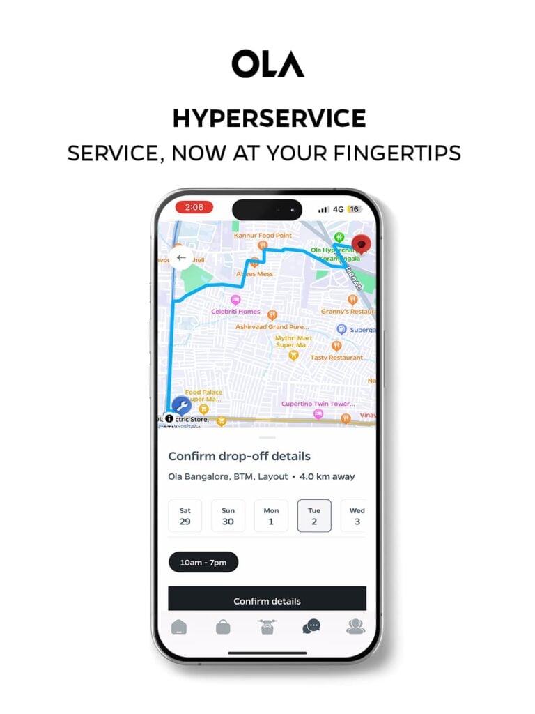 Ola Electric Hyperservice: Nationwide In-App Service Appointments Launched