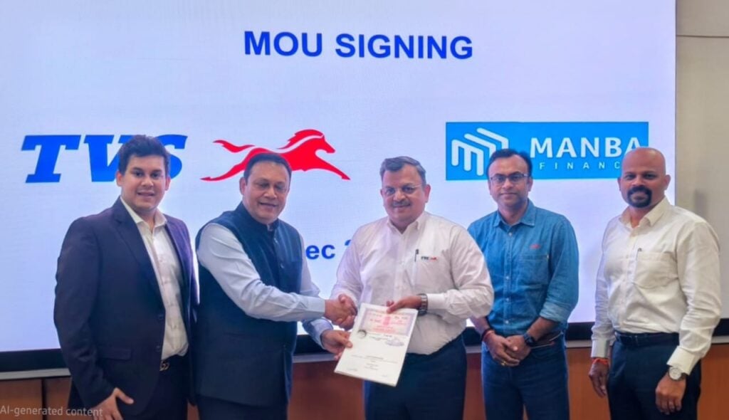TVS Motor and Manba Finance Partner for Three-Wheeler Financing