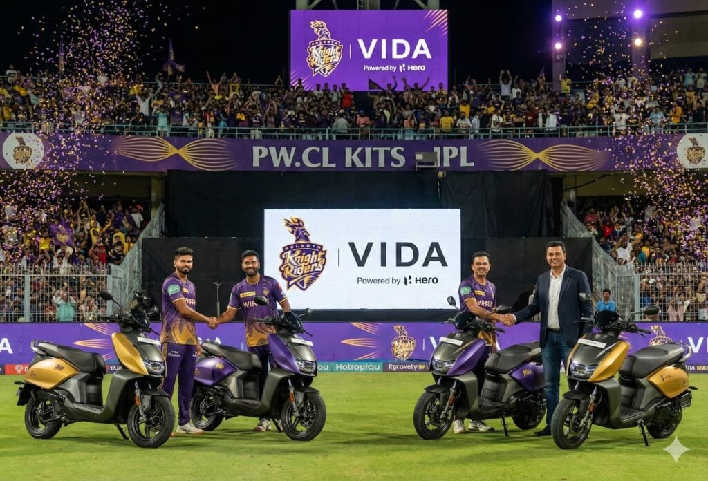 VIDA Partners with Kolkata Knight Riders (KKR) as Title Partner for 3 Seasons