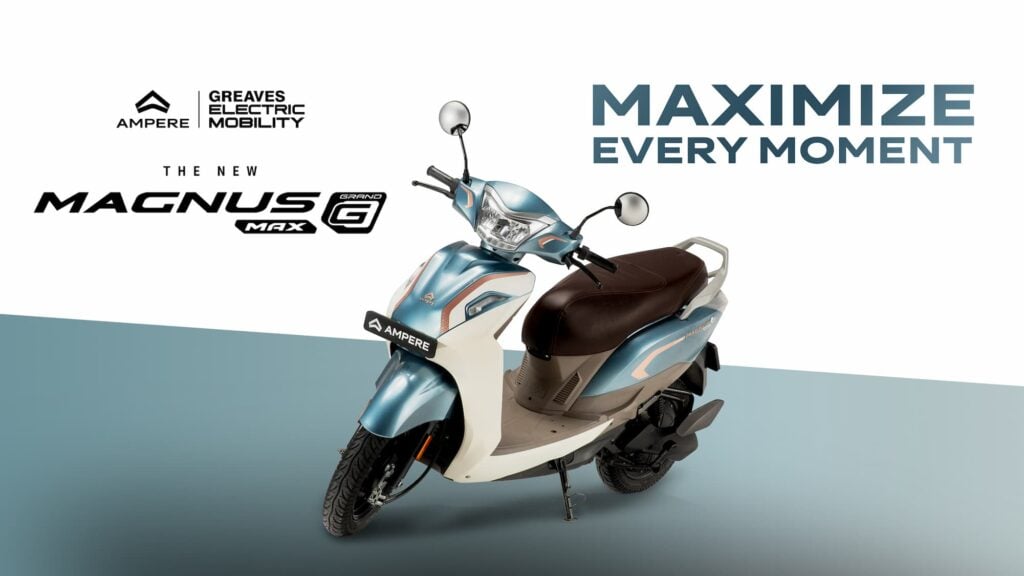 Ampere Magnus G Max Launch: 100km Range Electric Scooter under 1 Lakh