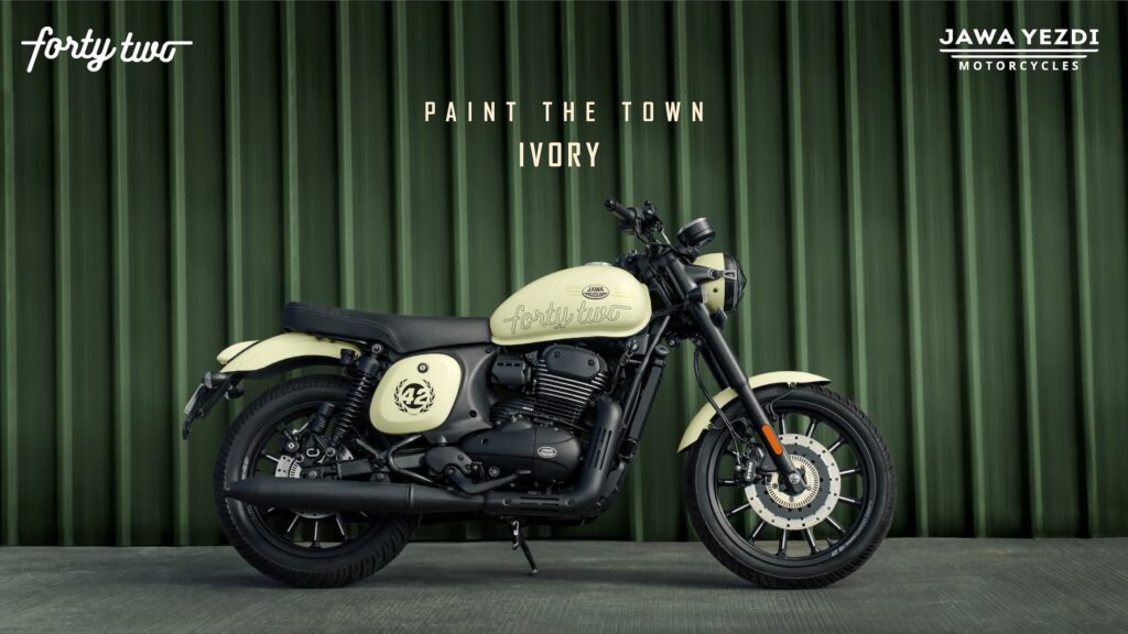 Jawa 42 Ivory Launched at Rs 1,84,950 – New Styling added to Livery, Tank, Fenders