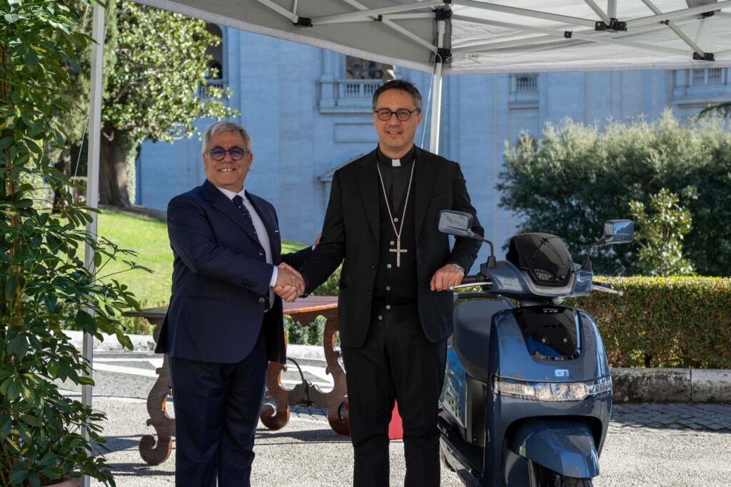 TVS Motor Delivers iQube Electric Scooters to Vatican City | Sustainable Mobility