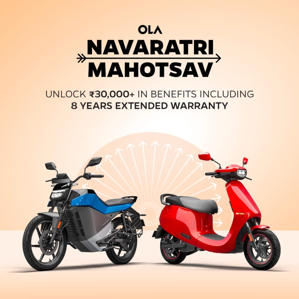Ola Electric Navratri Mahotsav: Offers Up to Rs 30,000 on EV Two-Wheelers