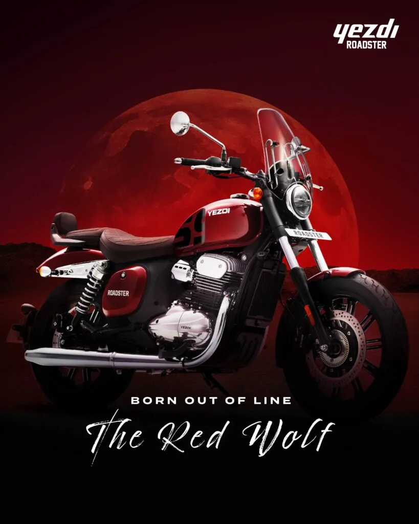 Yezdi Roadster Red Wolf 2026: Price, Specs, and Chrome Design