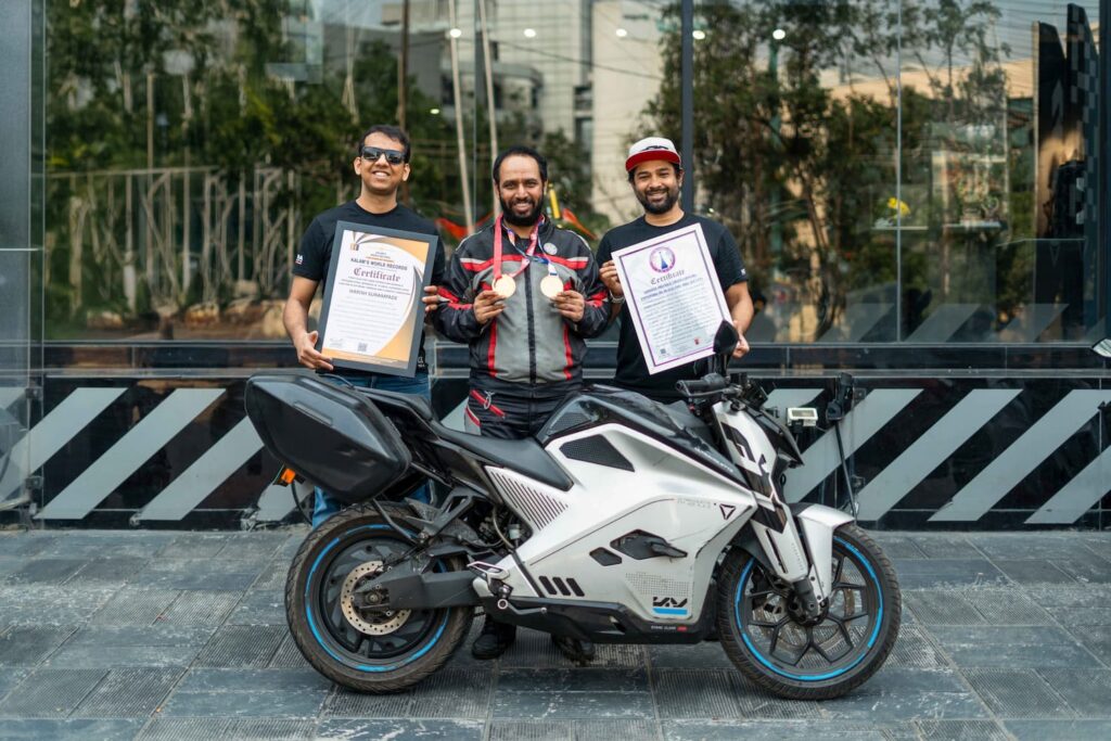 Ultraviolette F77 MACH 2 Rider Sets World Record: 146,000 km in 2 Years
