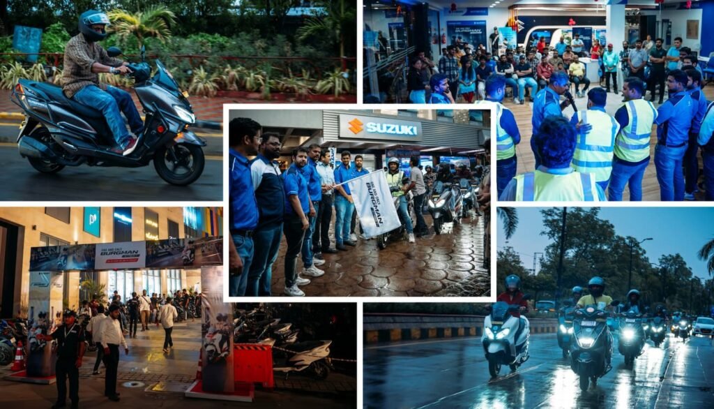Suzuki Hosts Burgman & Avenis Parade in Hyderabad