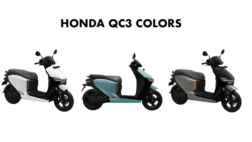 Honda QC3 Colors: White, Grey, Blue ( Electric Scooter )
