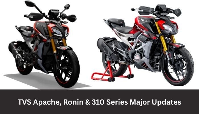 TVS Apache, Ronin & 310 Series Get Major Updates: New Variants, Advanced Tech & Black Diamond Editions Revealed