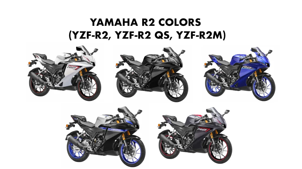 Yamaha R2 Colors: Blue, Black, Grey, White & More